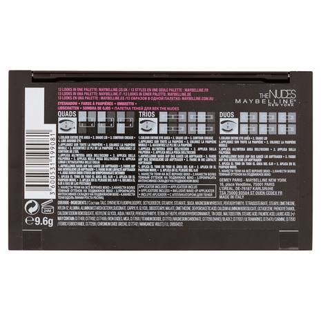 Maybelline New York The Nudes Palette Ombretti 12 colori